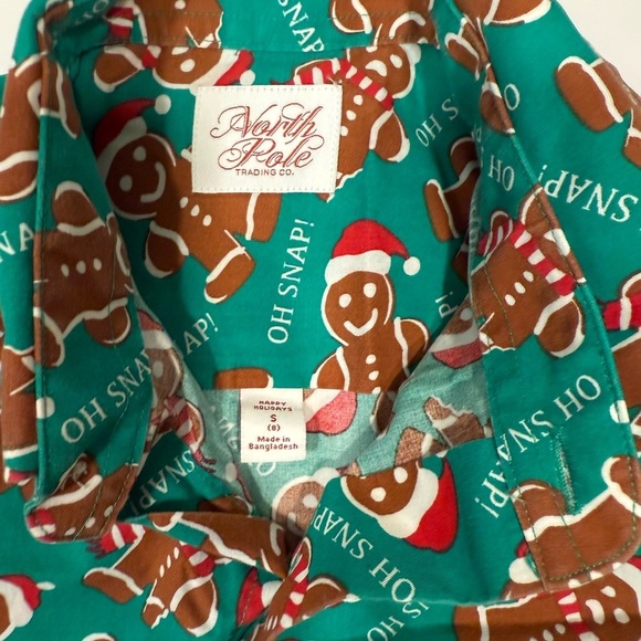 North Pole Youth Size Small Holiday Season Dress Shirt - Picture 4 of 5